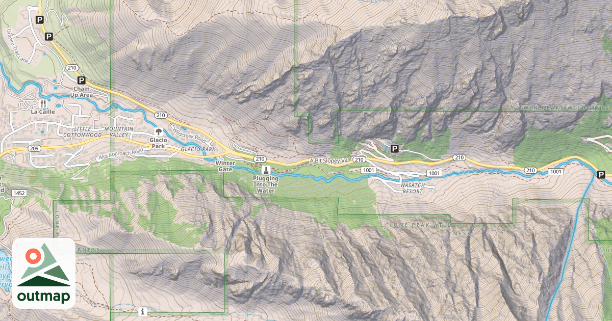 Map of A Bit Slopey