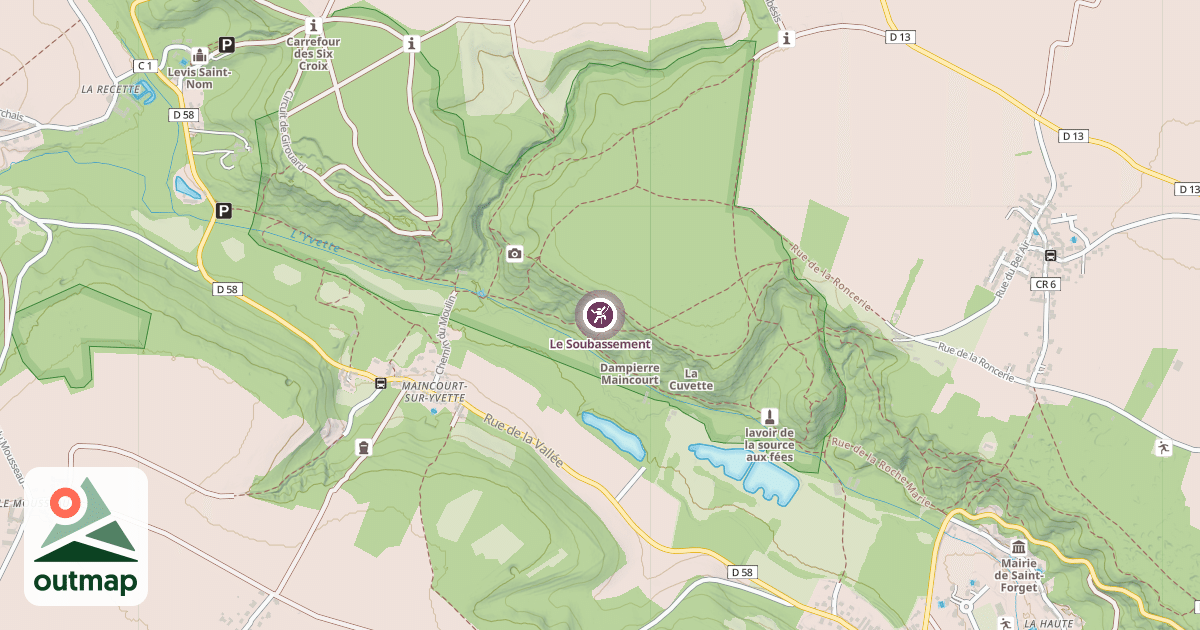 Map of Le Soubassement