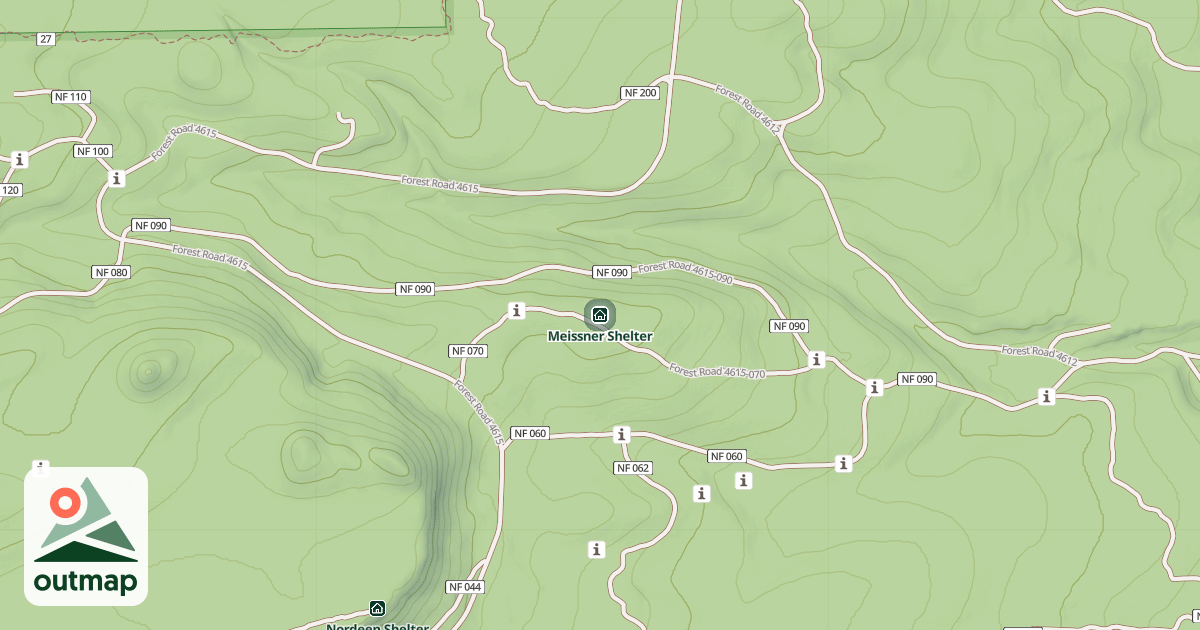 Map of Meissner Shelter