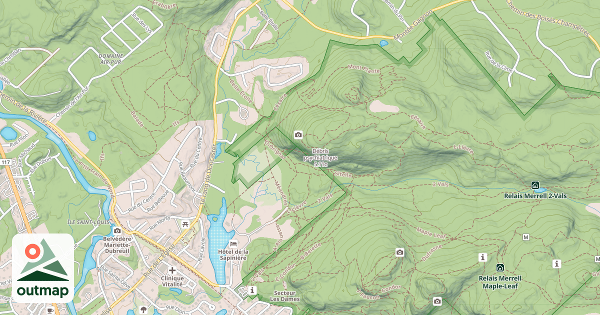 Map of Débris psychiatrique