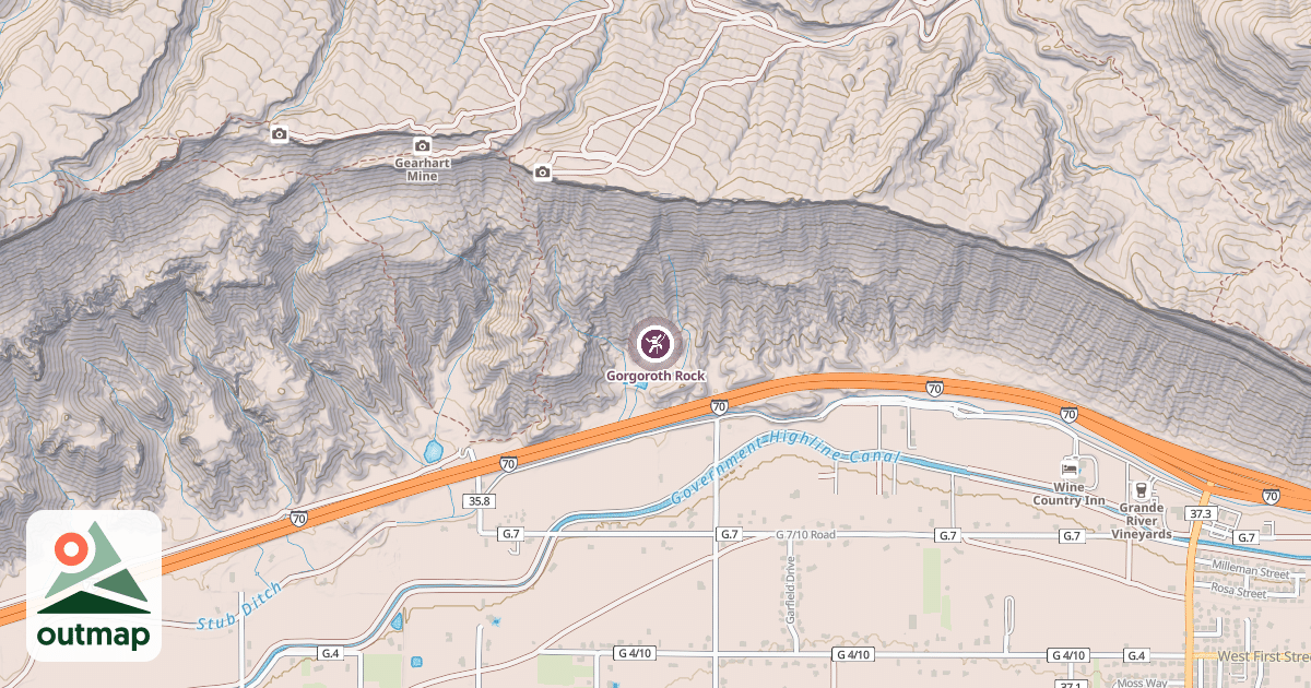 Map of Gorgoroth Rock
