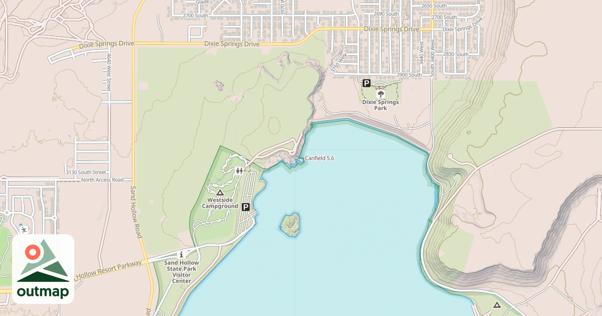 Map of Canfield