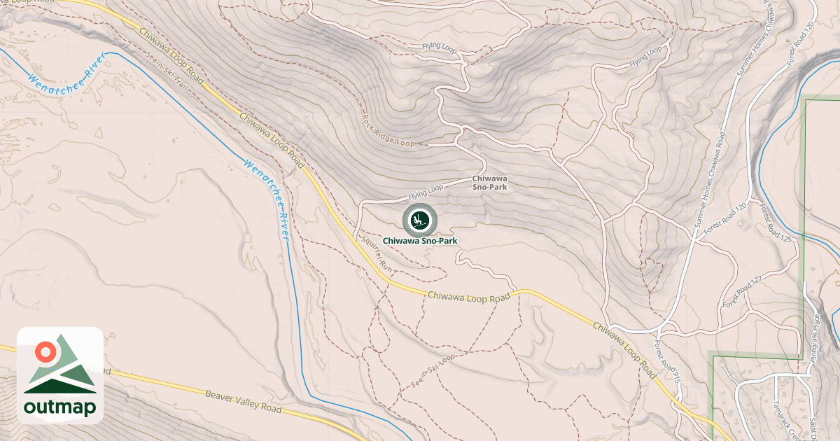 Map of Chiwawa Sno-Park