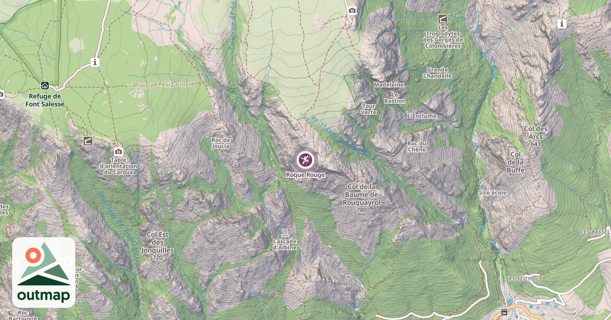Map of Roque Rouge