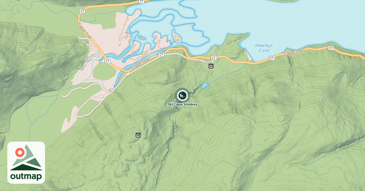 Map of Ski Cape Smokey