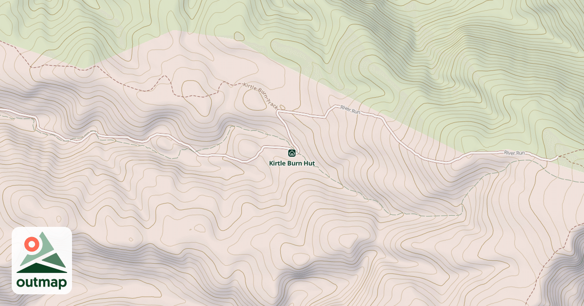 Map of Kirtle Burn Hut