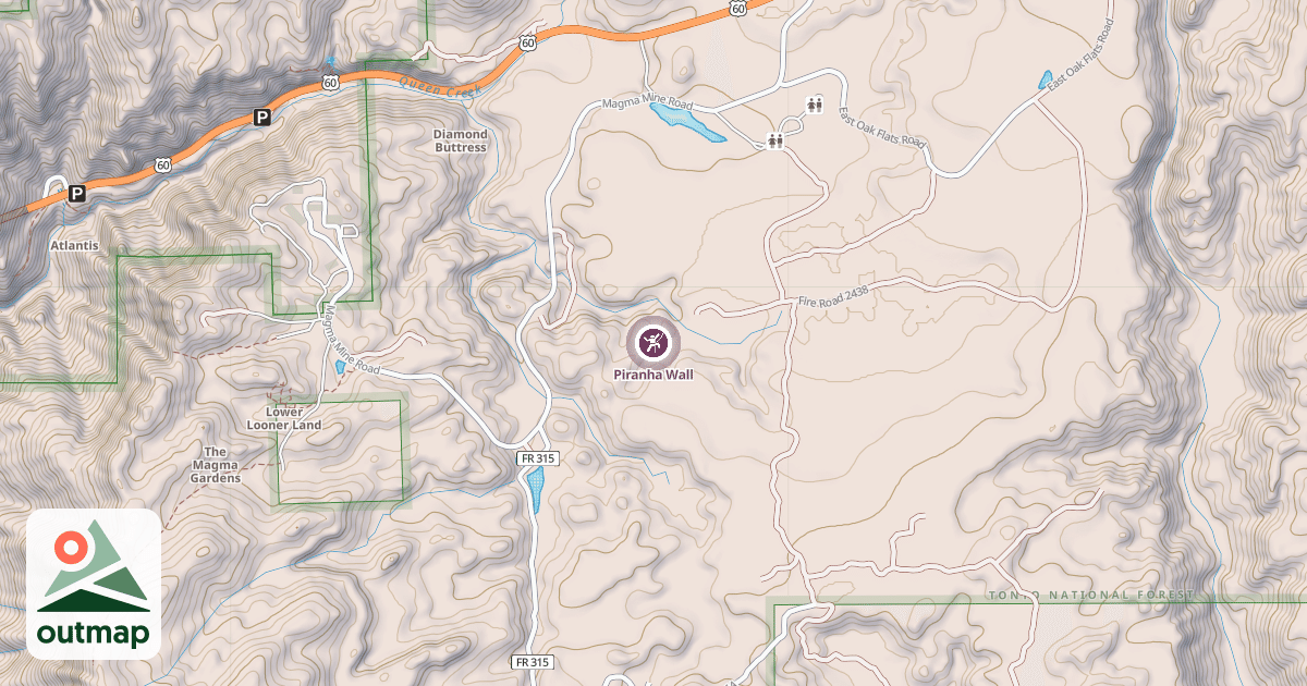 Map of Piranha Wall