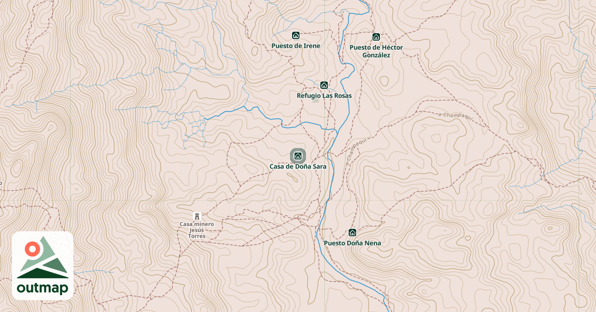 Map of Casa de Doña Sara