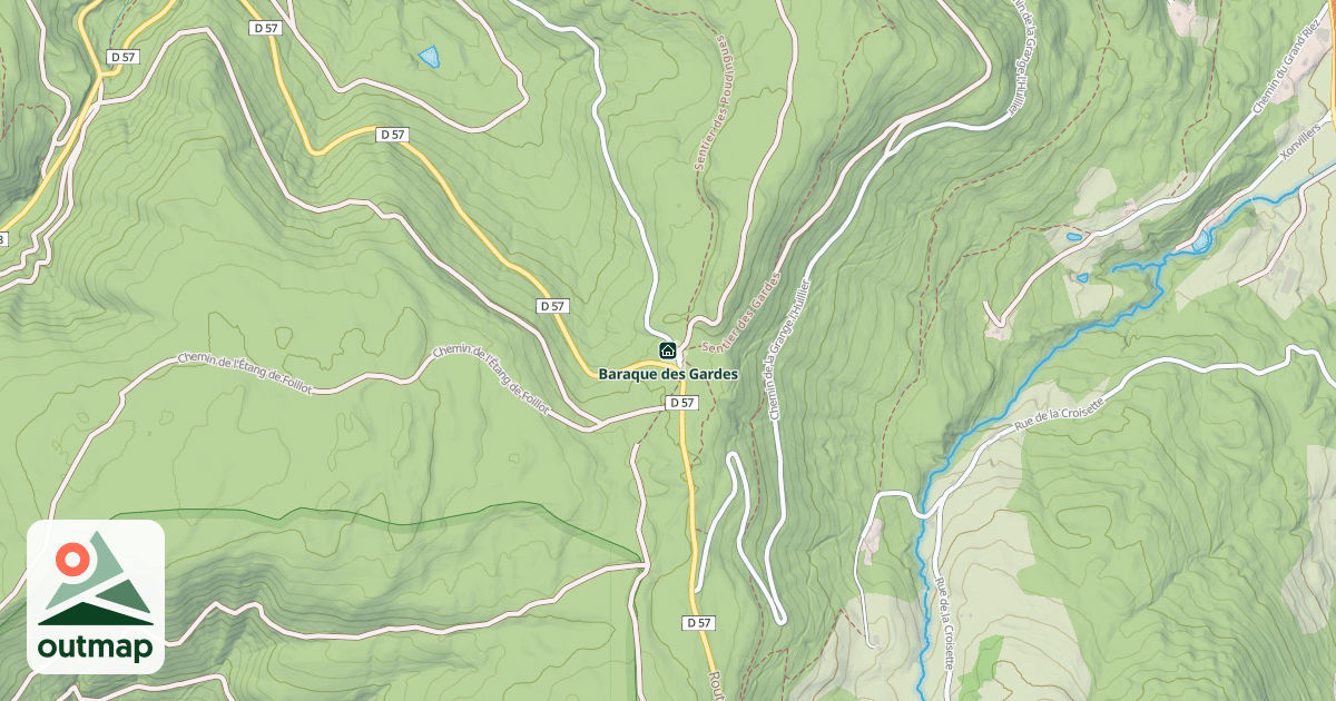 Map of Baraque des Gardes