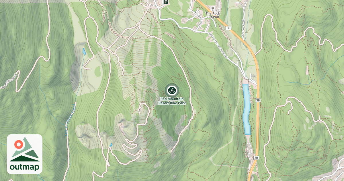 Map of Red Mountain Resort Bike Park