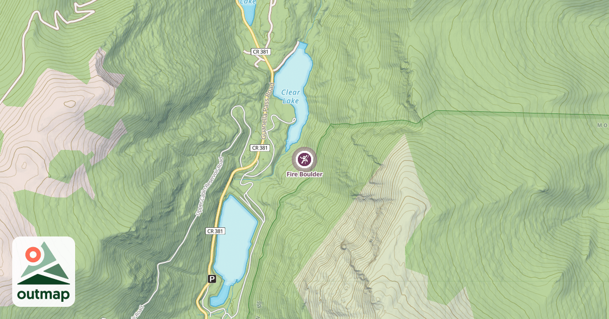 Map of Fire Boulder