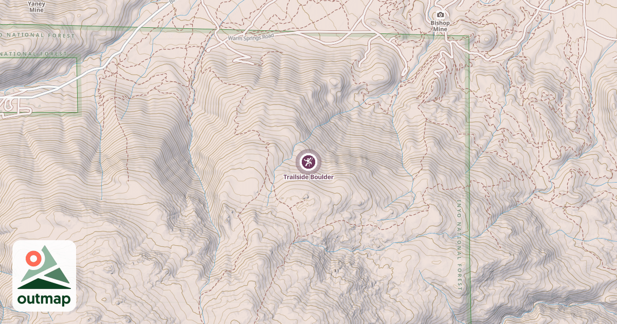 Map of Trailside Boulder