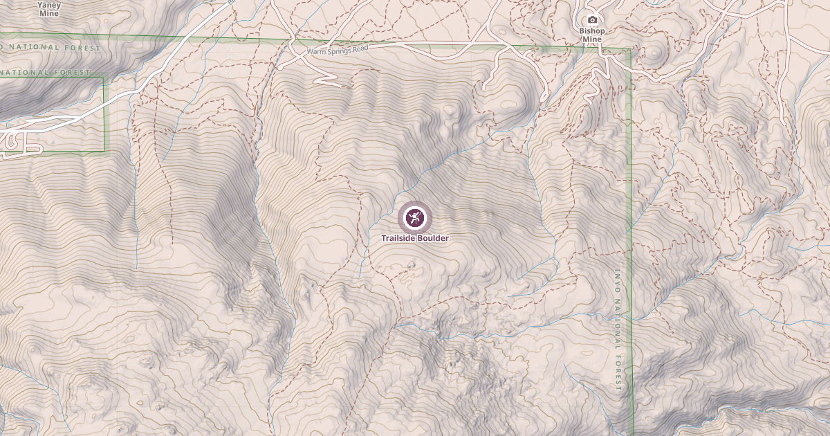 Map preview of Trailside Boulder