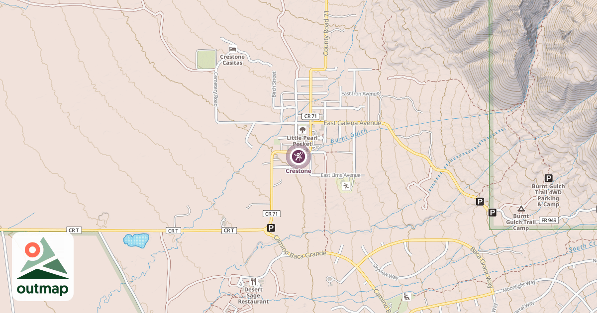 Map of Crestone