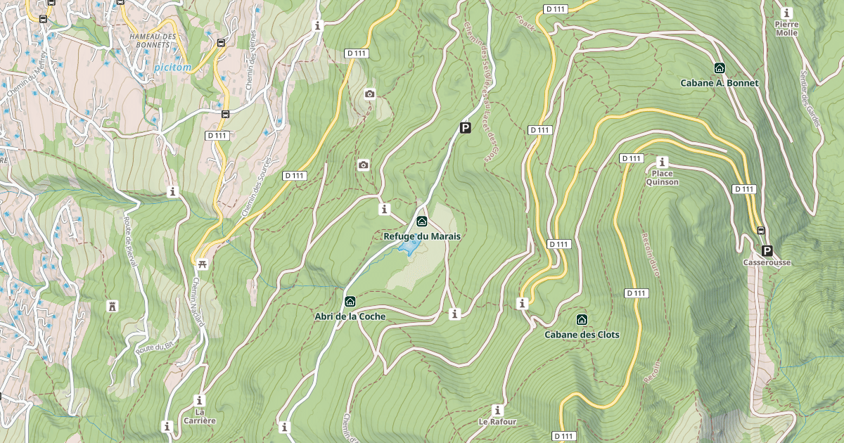 Map preview of Refuge du Marais