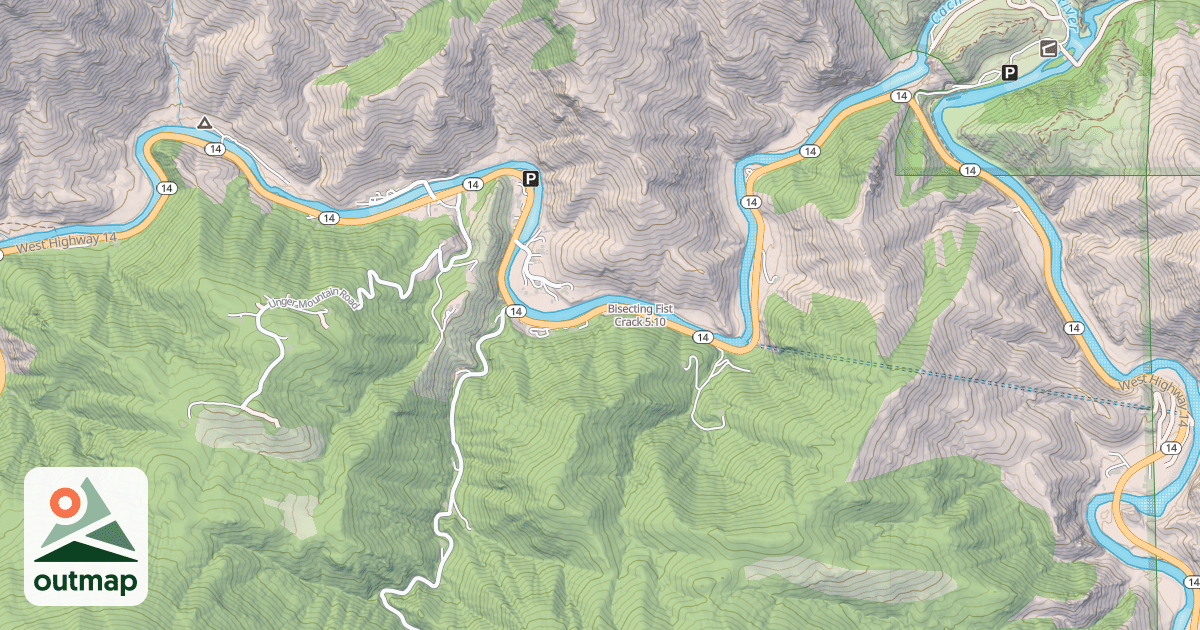 Map of Bisecting Fist Crack