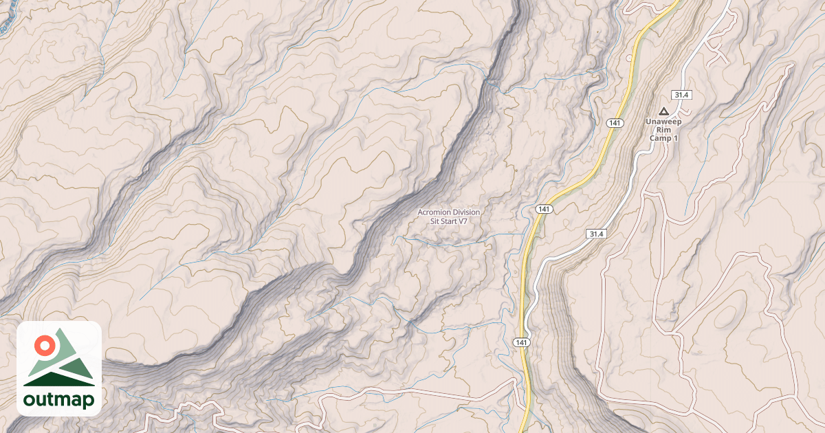 Map of Acromion Division Sit Start