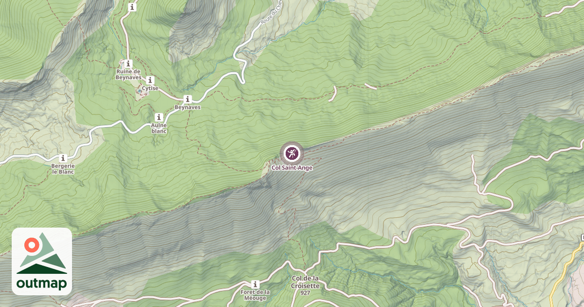Map of Col Saint-Ange