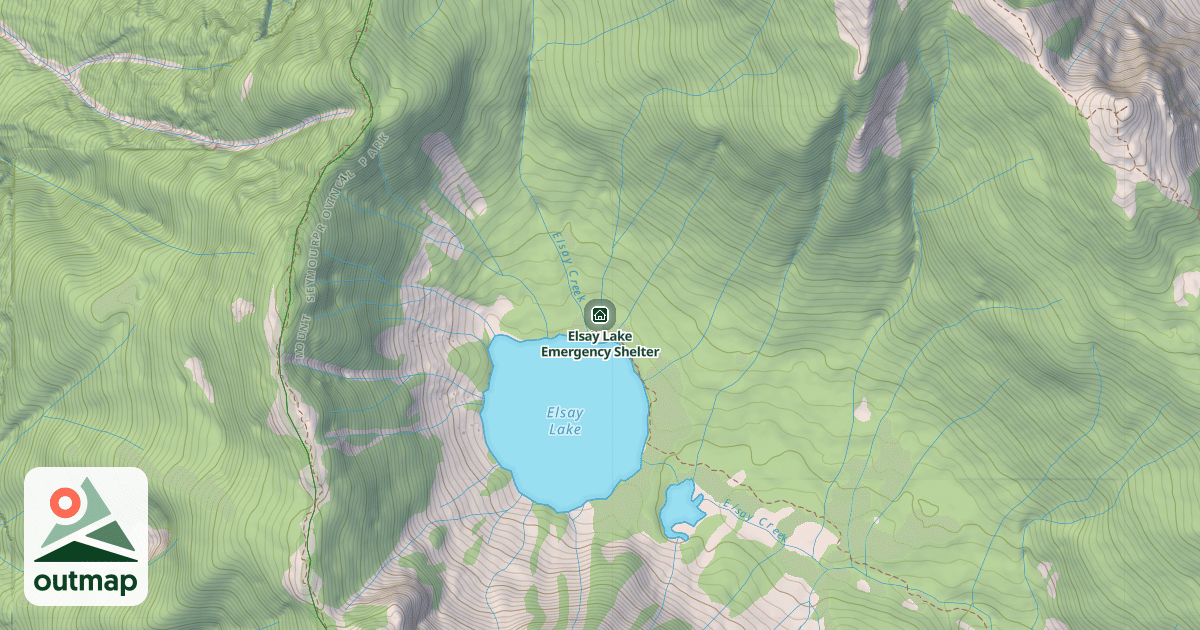 Map of Elsay Lake Emergency Shelter