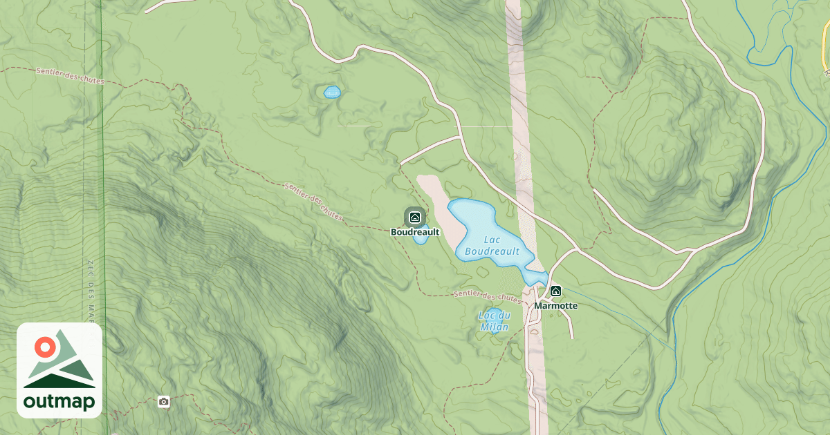Map of Boudreault