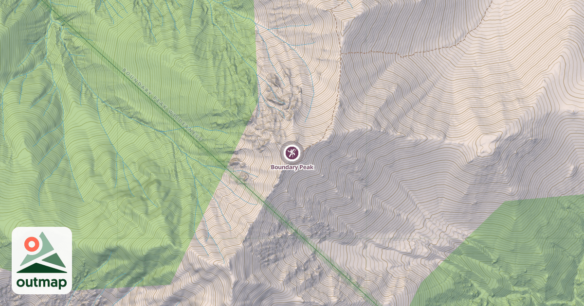Map of Boundary Peak