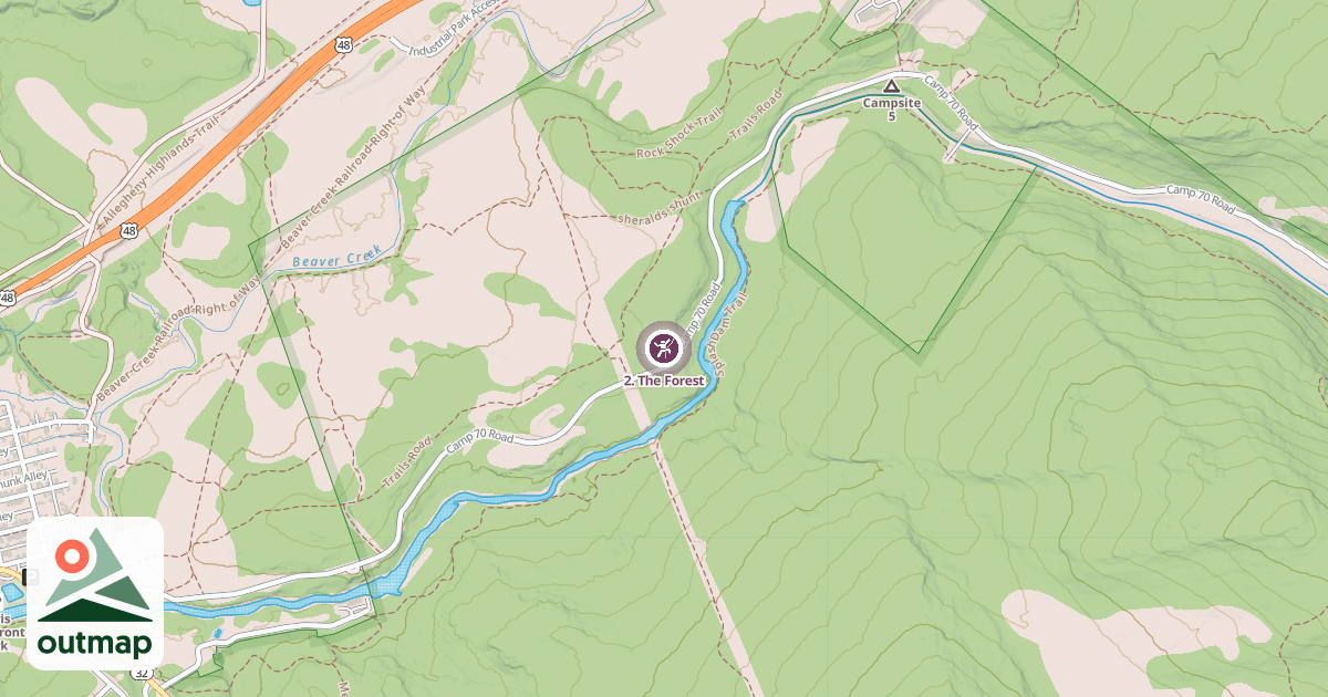 Map of 2. The Forest