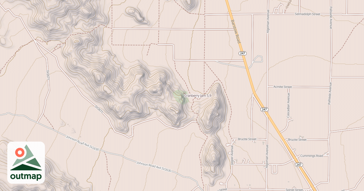 Map of Cranberry Jam