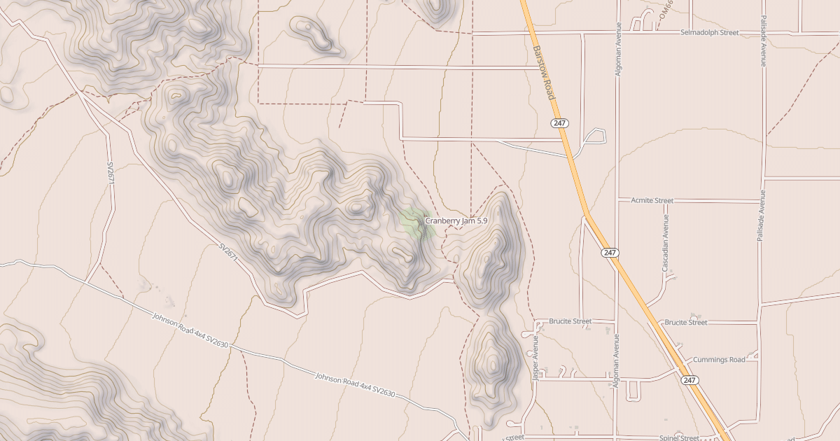 Map preview of Cranberry Jam