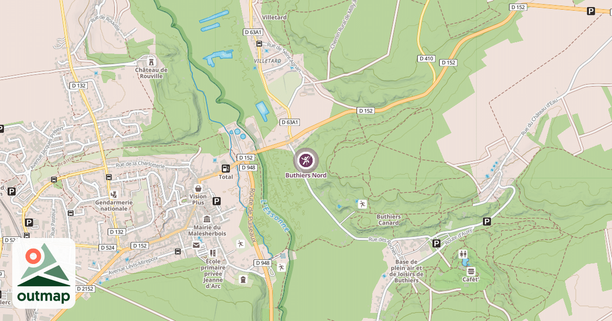Map of Buthiers Nord