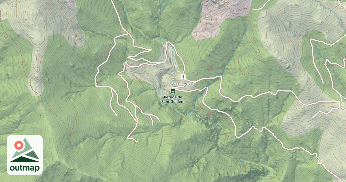 Map of Refuge de Sant Guillem