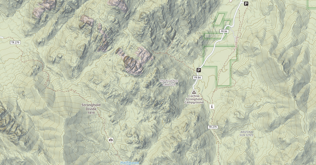 Map preview of The Road Not Taken