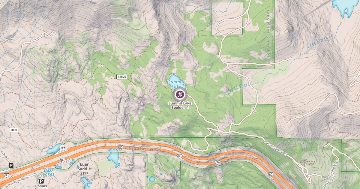 Map preview of Summit Lake Boulder  1