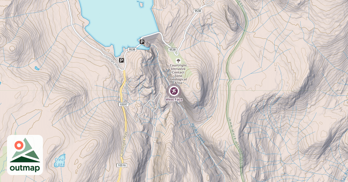Map of West Face