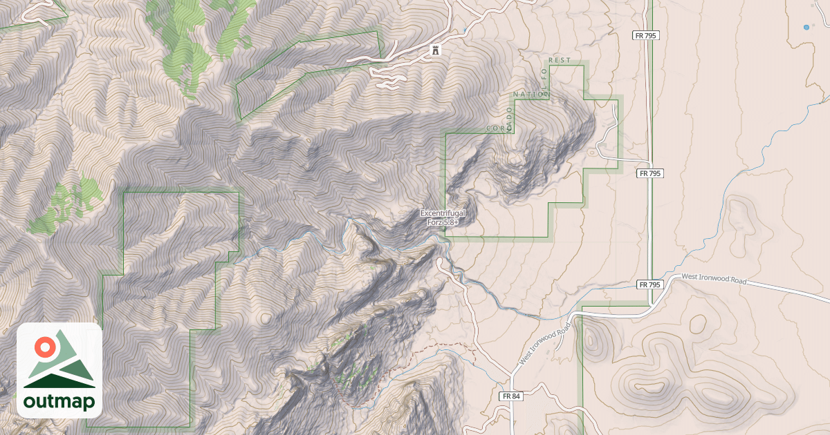 Map of Excentrifugal Forz