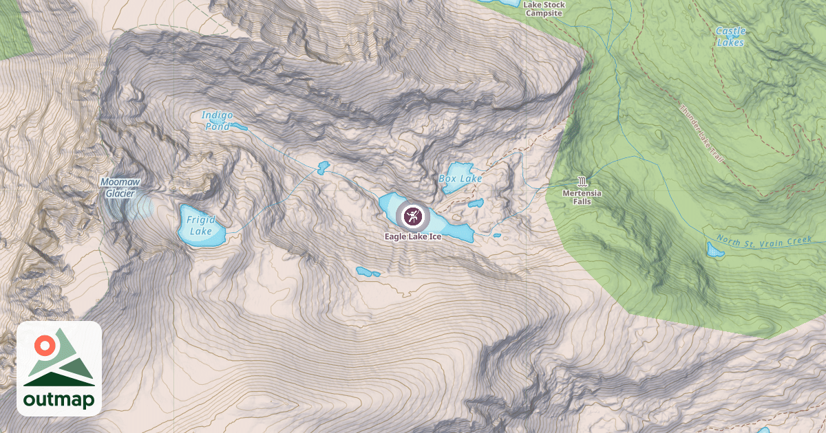 Map of Eagle Lake Ice