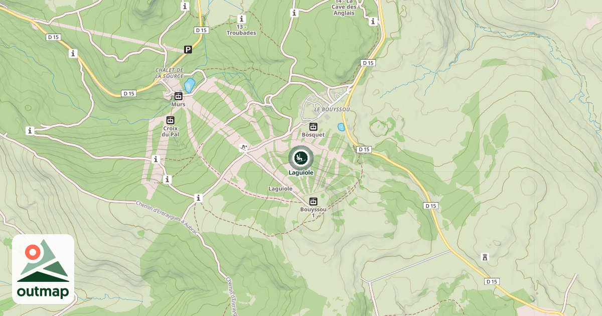 Map of Laguiole