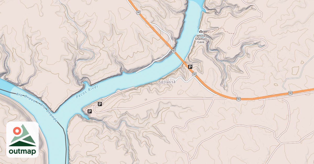Map of 5.8 Crack