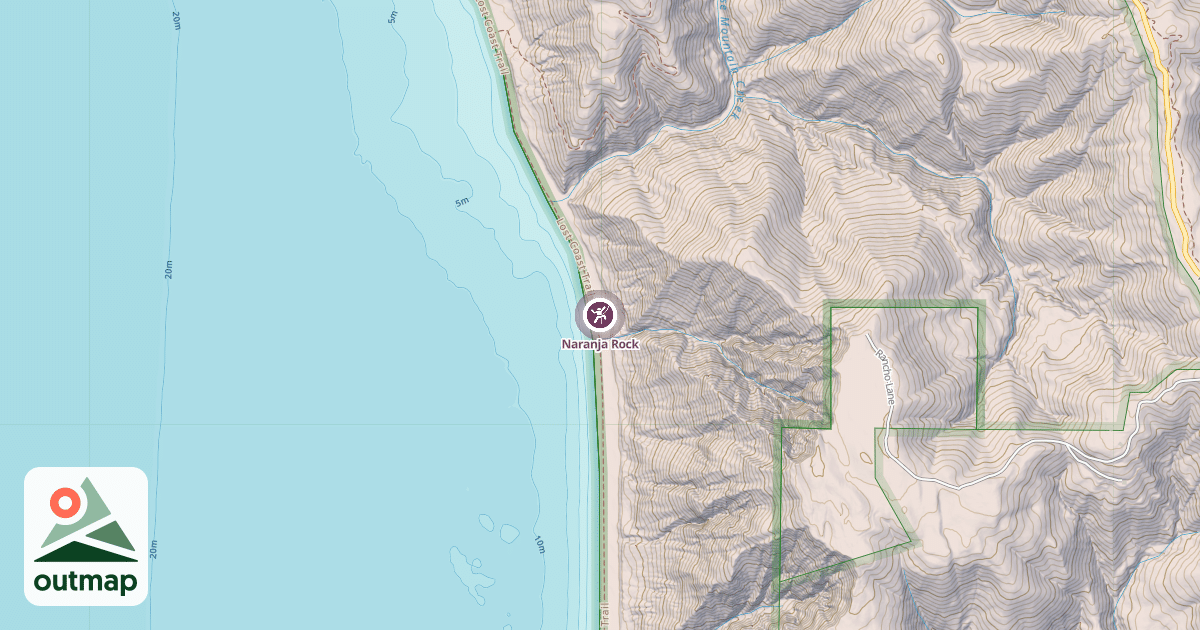 Map of Naranja Rock