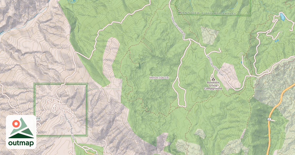 Map of Mellow Slab