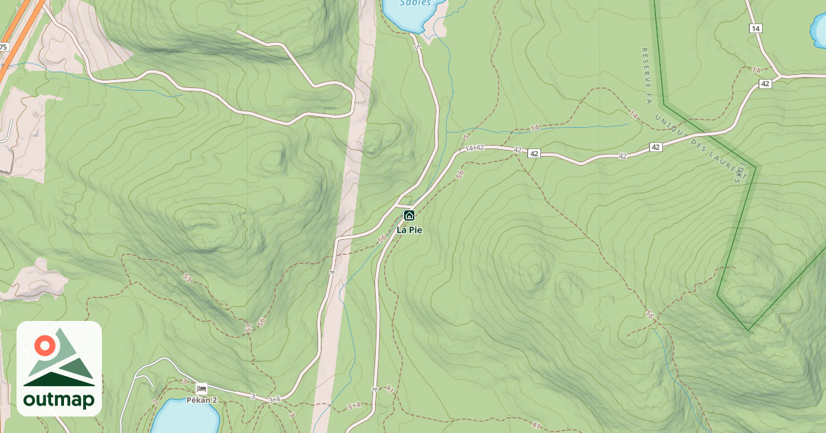 Map of La Pie