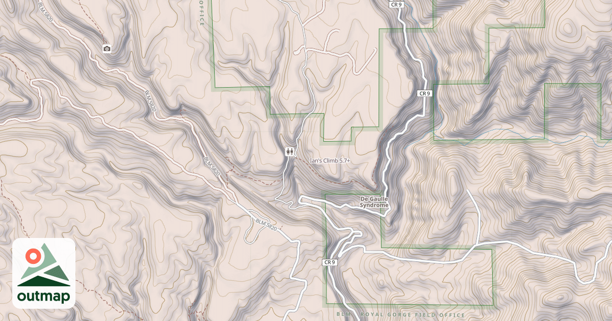 Map of Ian's Climb