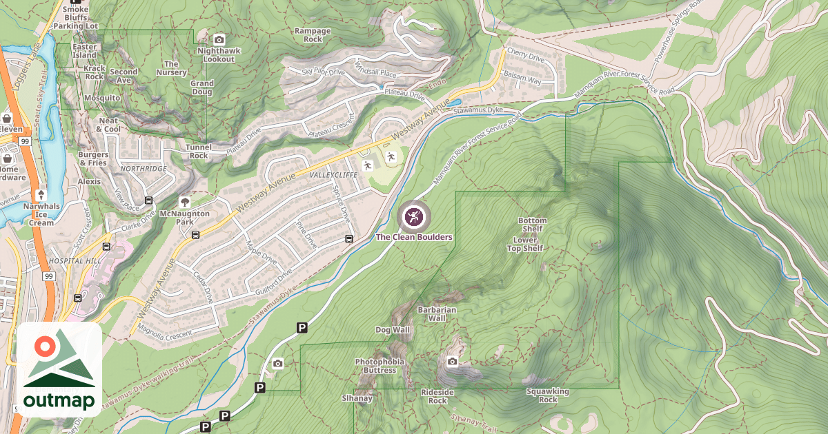Map of The Clean Boulders