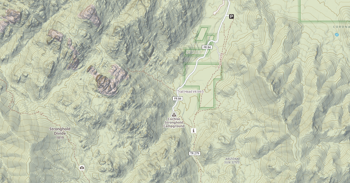 Map preview of Trail Head V4
