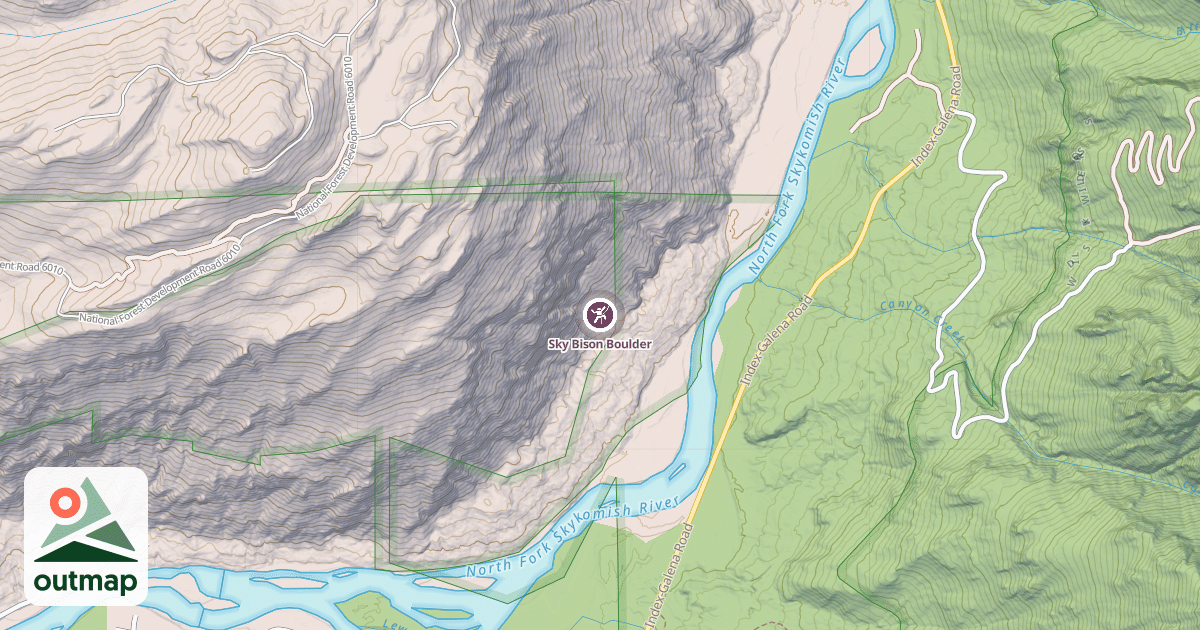 Map of Sky Bison Boulder