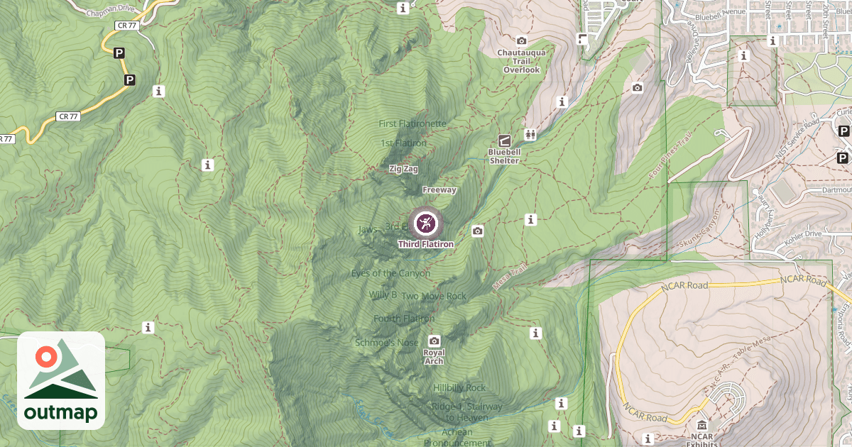 Map of Third Flatiron