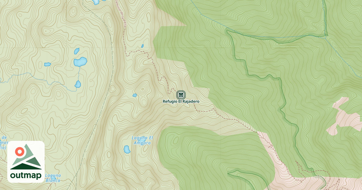 Map of Refugio El Rajadero