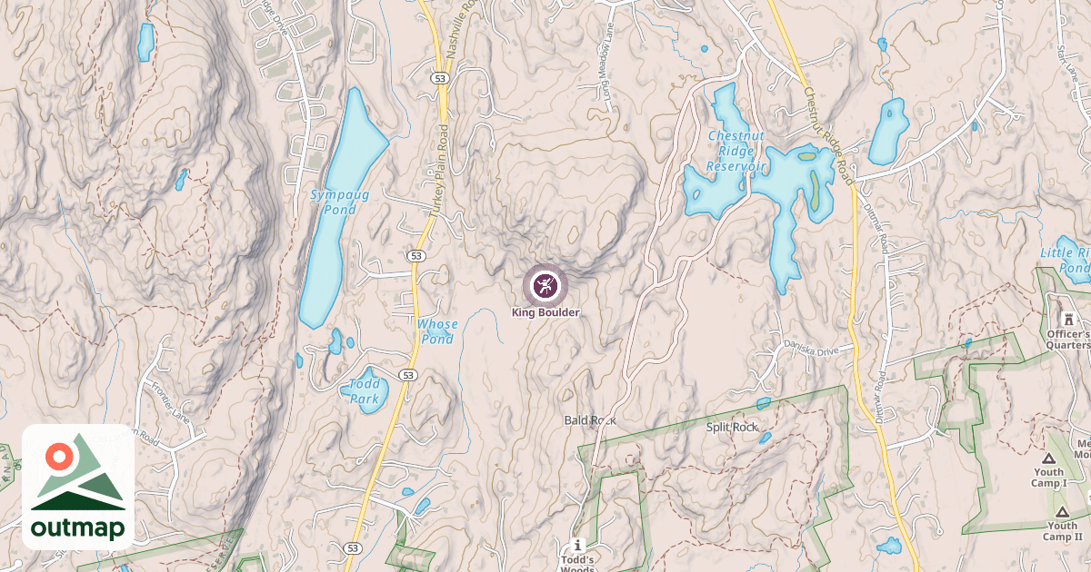 Map of King Boulder