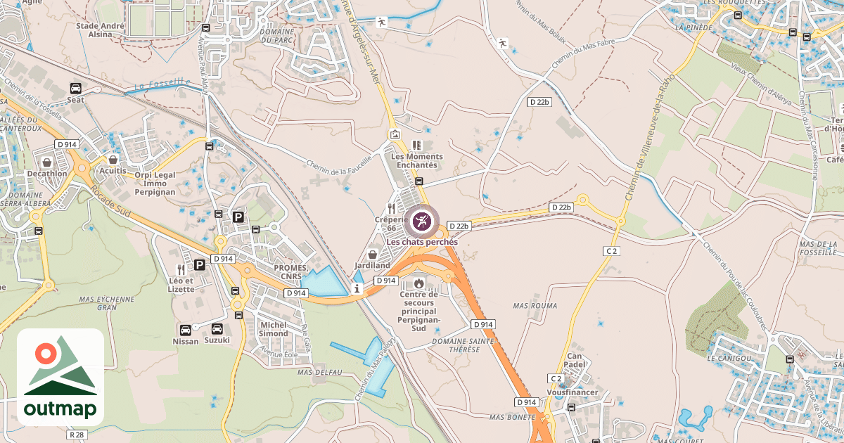 Map of Les chats perchés