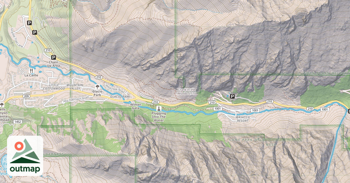 Map of Crank in the Woods