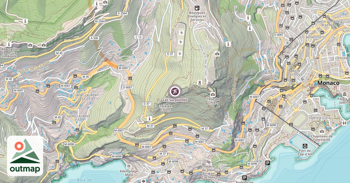 Map of Les Surplombs